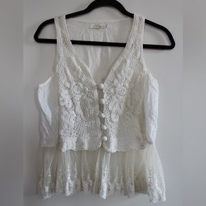 lace & crochet top